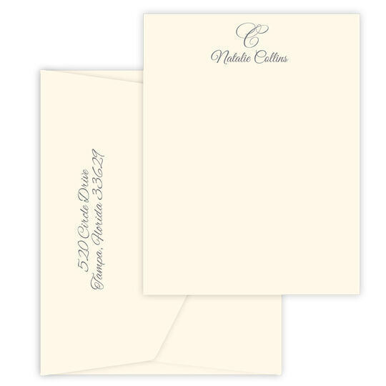 Triple Thick Watermark Flat Note Cards